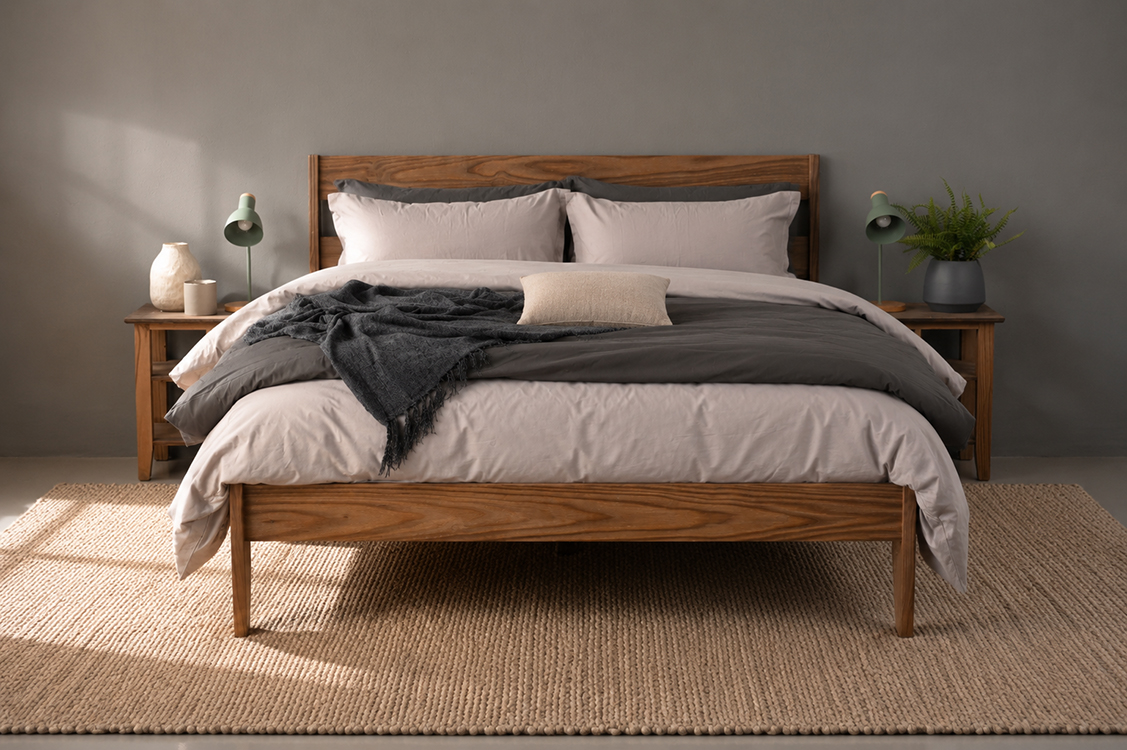 Kooi Zina Bed (Teak) | Free Nationwide Delivery