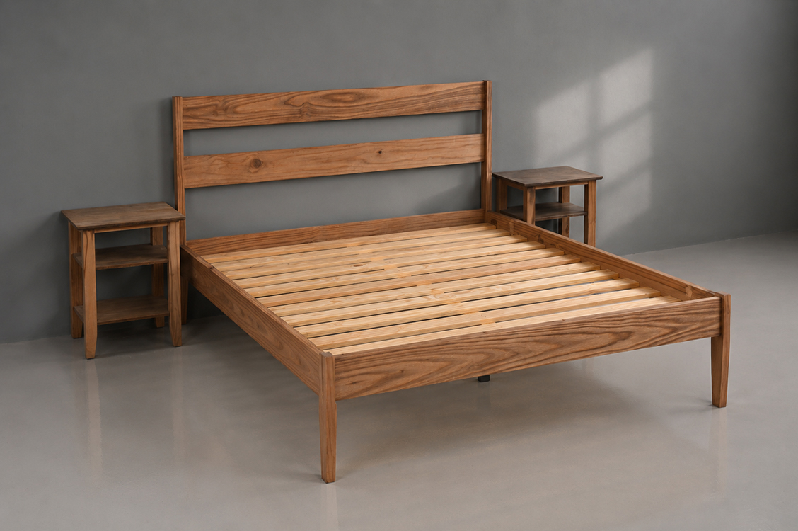 Kooi Zina Bed (Teak) | Free Nationwide Delivery