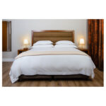 Linen Drawer 200TC Baroque Oxford Duvet Cover (White)