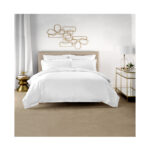 Linenhouse Elka Bamboo Cotton Oxford Duvet Cover (White)