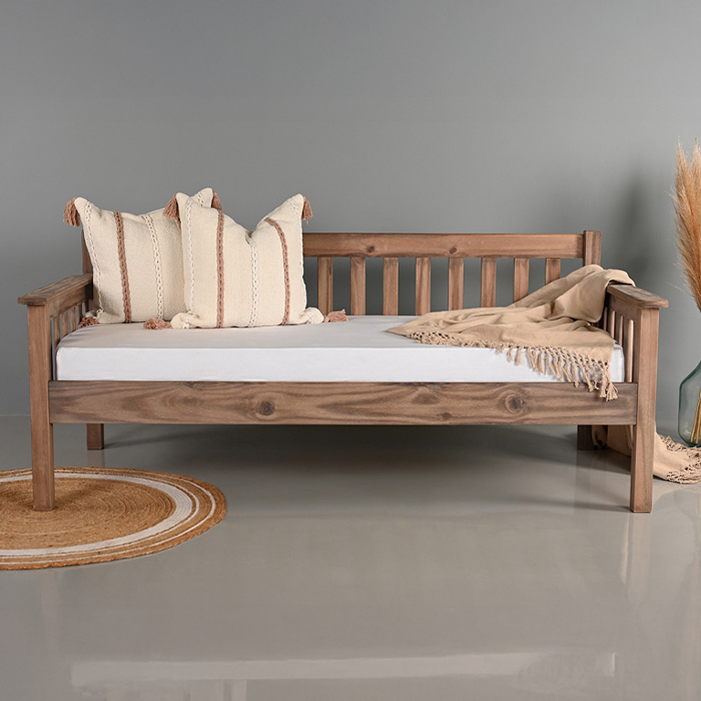 Charlene Day Bed (Teak) Single The Mattress Warehouse