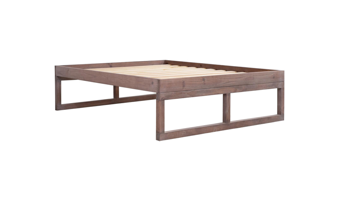 Boston bed frame. Elegant wooden frame.