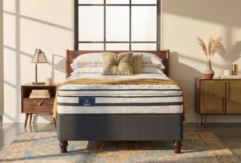 Serta’s use of highly durable, heavy-duty materials and expert, meticulous craftsmanship ensures lasting comfort and support.